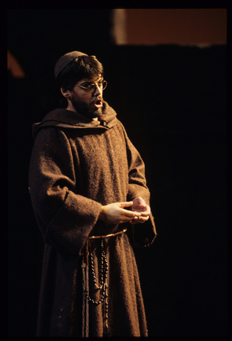 Alfonso Antoniozzi (Fra Melitone), La Forza del Destino, Giuseppe Verdi. San Francisco Opera, 1992-93. Photographer: Marty Sohl/San Francisco Opera.