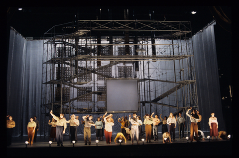 Chorus, The Death of Klinghoffer, John Adams. San Francisco Opera, 1992-93. Photographer: Marty Sohl/San Francisco Opera.