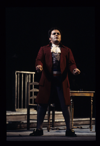 Paolo Gavanelli (Carlo Gérard), Andrea Chénier, Umberto Giordano. San Francisco Opera, 1992-93. Photographer: Marty Sohl/San Francisco Opera.