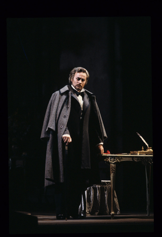 Paolo Coni (Giorgio Germont), La Traviata, Giuseppe Verdi. San Francisco Opera, 1991-92. Photographer: Marty Sohl/San Francisco Opera.