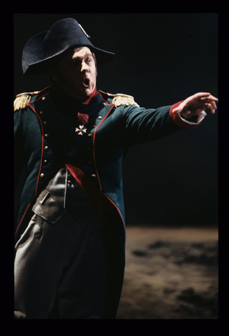 Valery Alexeiev (Napoleon), War and Peace, Sergei Prokofiev. San Francisco Opera, 1991-92. Photographer: Marty Sohl/San Francisco Opera.