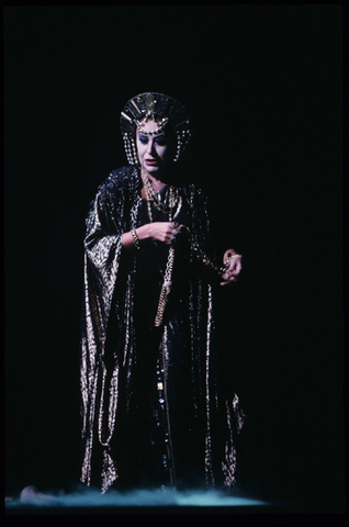 Helga Dernesch (Klytemnestra), Elektra, Richard Strauss. San Francisco Opera, 1991-92. Photographer: Marty Sohl/San Francisco Opera.