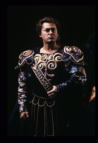 Vladimir Chernov (Ezio), Attila, Giuseppe Verdi. San Francisco Opera, 1991-92. Photographer: Marty Sohl/San Francisco Opera.