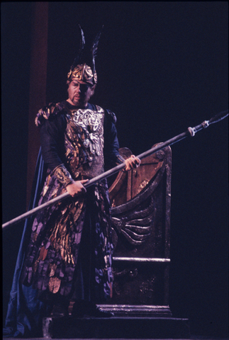 James Morris (Wotan), Die Walküre, Richard Wagner. San Francisco Opera, 1989-90. Photographer: Larry Merkle/San Francisco Opera.