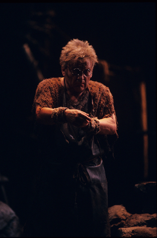 Helmut Pampuch (Mime), Siegfried, Richard Wagner. San Francisco Opera, 1989-90. Photographer: Marty Sohl/San Francisco Opera.