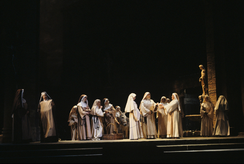 Ensemble, Suor Angelica, Giacomo Puccini. San Francisco Opera, 1990-91. Photographer: Larry Merkle/San Francisco Opera.