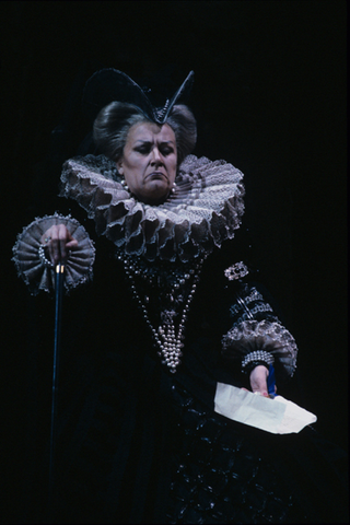 Elena Obraztsova (The Princess), Suor Angelica, Giacomo Puccini. San Francisco Opera, 1990-91. Photographer: Larry Merkle/San Francisco Opera.