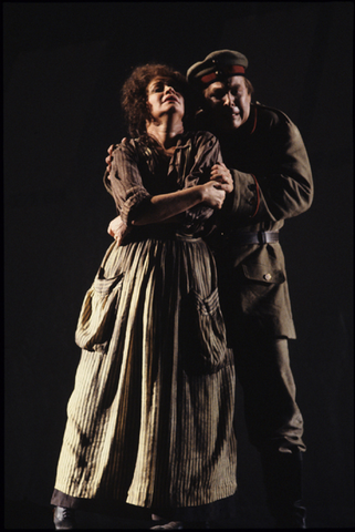 Judith Forst (Marie), Allan Monk (Wozzeck), Wozzeck, Alban Berg. San Francisco Opera, 1990-91. Photographer: Marty Sohl/San Francisco Opera.