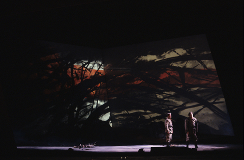 John David De Haan (Andres), Allan Monk (Wozzeck), Wozzeck, Alban Berg. San Francisco Opera, 1990-91. Photographer: Marty Sohl/San Francisco Opera.