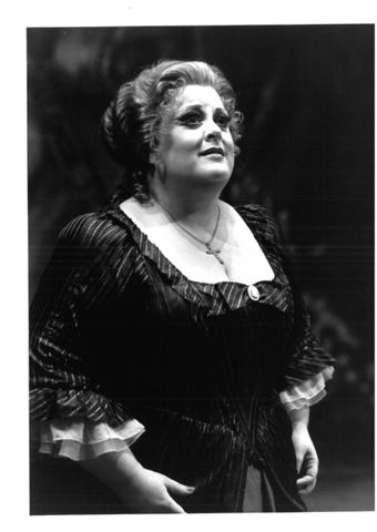 Deborah Voigt (Amelia), Un Ballo in Maschera, Giuseppe Verdi. San Francisco Opera, 1990-91. Photographer: Marty Sohl/San Francisco Opera.