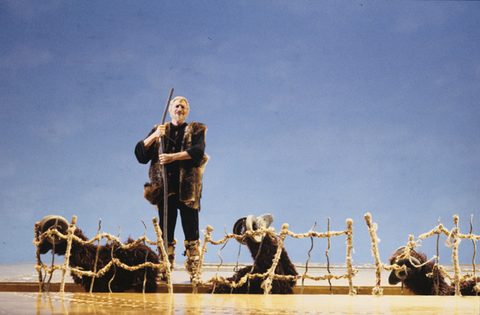 William Lewis (Eumete), Il Ritorno d'Ulisse in Patria, Claudio Monteverdi. San Francisco Opera, 1990-91. Photographer: Larry Merkle/San Francisco Opera.