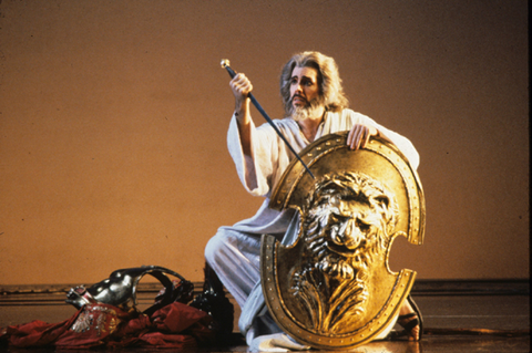 Thomas Hampson (Ulysses), Il Ritorno d'Ulisse in Patria, Claudio Monteverdi. San Francisco Opera, 1990-91. Photographer: Larry Merkle/San Francisco Opera.