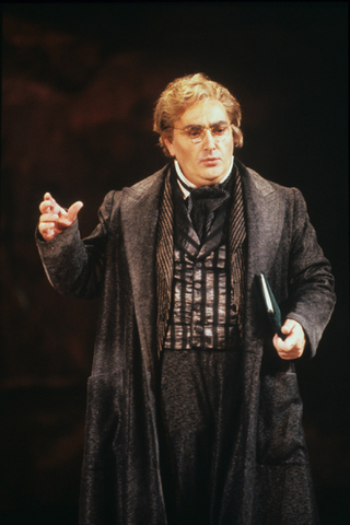 Dennis O'Neill (Faust), Mefistofele, Arrigo Boito. San Francisco Opera, 1989-90. Photographer: Ron Scherl/San Francisco Opera.