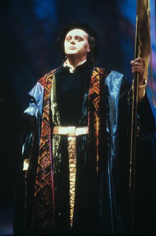 Theodore Baerg (The King's Herald), Lohengrin, Richard Wagner. San Francisco Opera, 1989-90. Photographer: Ron Scherl/San Francisco Opera.