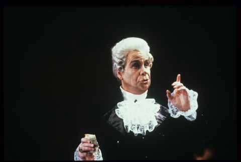 Tom Krause (Don Alfonso), Così fan tutte, Wolfgang Amadeus Mozart. San Francisco Opera, 1988-89. Photographer: Ron Scherl/San Francisco Opera.