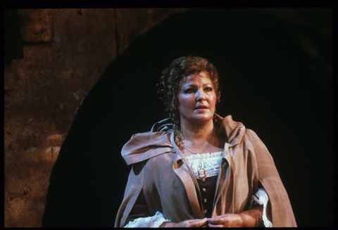 Pilar Lorengar (Manon Lescaut), Manon Lescaut, Giacomo Puccini. San Francisco Opera, 1988-89. Photographer: Ron Scherl/San Francisco Opera.