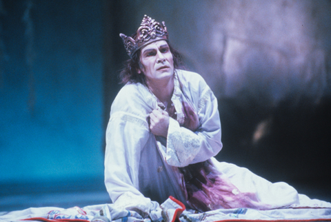 Jorma Hynninen (Amfortas), Parsifal, Richard Wagner. San Francisco Opera, 1988-89. Photographer: Ron Scherl/San Francisco Opera.