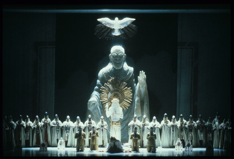 Ensemble, Parsifal, Richard Wagner. San Francisco Opera, 1988-89. Photographer: Ron Scherl/San Francisco Opera.