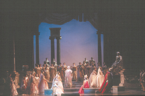 Ensemble, Semele, George Frideric Handel. San Francisco Opera, 2000-01. Photographer: Ken Friedman/San Francisco Opera.