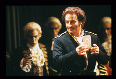 Wieslaw Ochman (Gherman), Chorus, Pikovaya Dama, Peter Ilyich Tchaikovsky. San Francisco Opera, 1987-88. Photographer: Ron Scherl/San Francisco Opera.