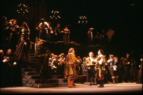 Ensemble, Lucia di Lammermoor, Gaetano Donizetti. San Francisco Opera, 1985-86. Photographer: Ron Scherl/San Francisco Opera.