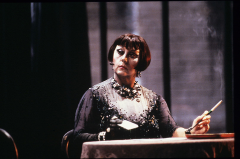 Régine Crespin (Madame Flora), The Medium, Gian Carlo Menotti. San Francisco Opera, 1985-86. Photographer: Ron Scherl/San Francisco Opera.