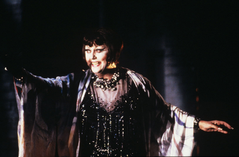 Régine Crespin (Madame Flora), The Medium, Gian Carlo Menotti. San Francisco Opera, 1985-86. Photographer: Ron Scherl/San Francisco Opera.