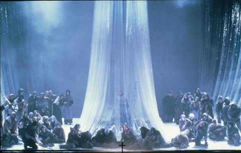 Ensemble, Don Carlos, Giuseppe Verdi. San Francisco Opera, 1986-87. Photographer: Ron Scherl/San Francisco Opera.