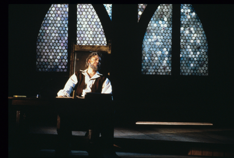 Hans Tschammer (Hans Sachs), Die Meistersinger von Nürnberg, Richard Wagner. San Francisco Opera, 1986-87. Photographer: Ron Scherl/San Francisco Opera.