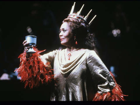 Shirley Verrett (Lady Macbeth), Macbeth, Giuseppe Verdi. San Francisco Opera, 1986-87. Photographer: Ron Scherl/San Francisco Opera.