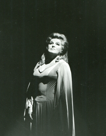 Birgit Nilsson (Isolde), Tristan und Isolde, Richard Wagner. San Francisco Opera, 1970. Photographer: Margaret Norton/San Francisco Opera.