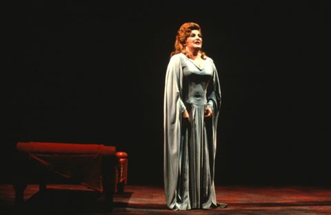 Birgit Nilsson (Isolde), Tristan und Isolde, Richard Wagner. San Francisco Opera, 1970. Photographer: Robert Cahen/San Francisco Opera.