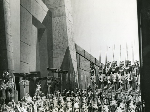 Aida, Giuseppe Verdi. San Francisco Opera, 1937. Photographer: Lawrence B. Morton/San Francisco Opera.