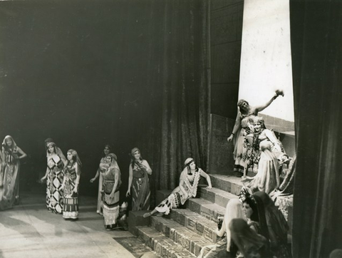 Aida, Giuseppe Verdi. San Francisco Opera, 1937. Photographer: Lawrence B. Morton/San Francisco Opera.