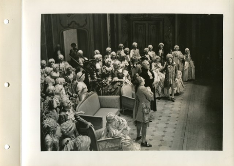 Manon, Jules Massenet. San Francisco Opera, 1937. Photographer: Lawrence B. Morton/San Francisco Opera.