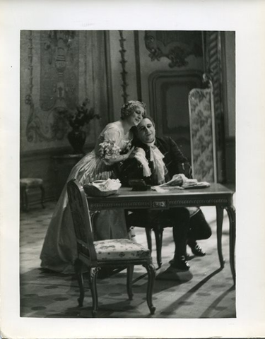 Manon, Jules Massenet. San Francisco Opera, 1937. Photographer: Lawrence B. Morton/San Francisco Opera.