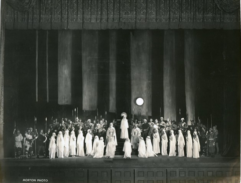 Norma, Vincenzo Bellini. San Francisco Opera, 1937. Photographer: Lawrence B. Morton/San Francisco Opera.