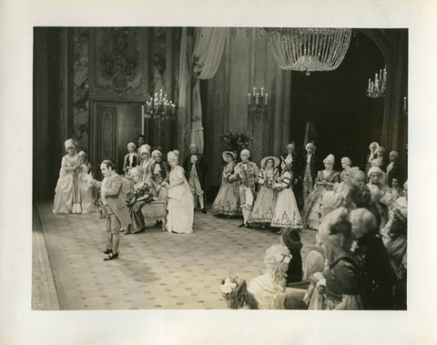 Andrea Chénier, Umberto Giordano. San Francisco Opera, 1938. Photographer: Lawrence B. Morton/San Francisco Opera.