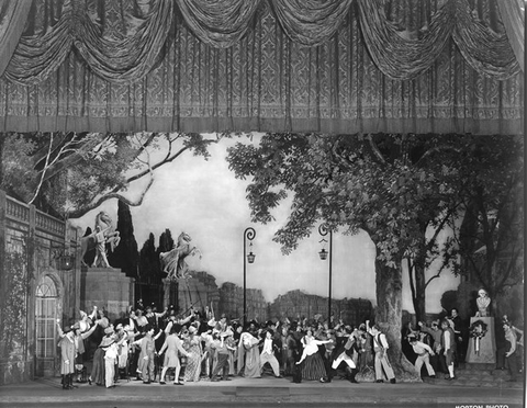 Andrea Chénier, Umberto Giordano. San Francisco Opera, 1938. Photographer: Lawrence B. Morton/San Francisco Opera.