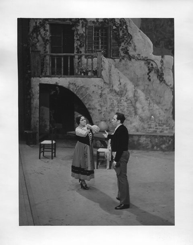 Cavalleria Rusticana, Pietro Mascagni. San Francisco Opera, 1938. Photographer: Lawrence B. Morton/San Francisco Opera.