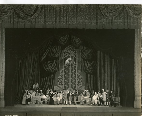 Don Pasquale, Gaetano Donizetti. San Francisco Opera, 1938. Photographer: Lawrence B. Morton/San Francisco Opera.