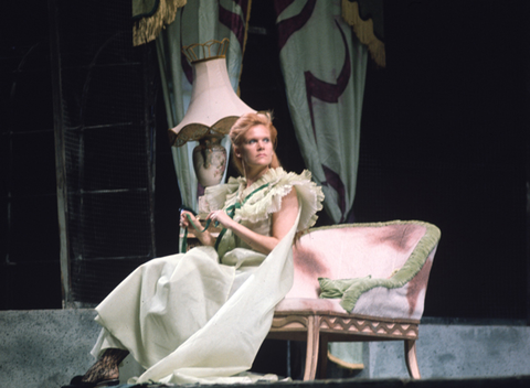 Anja Silja (Lulu), Lulu, Alban Berg. San Francisco Opera, 1971. Photographer: Ken Howard/San Francisco Opera.