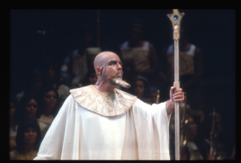 Malcolm Smith (Ramfis), Aida, Giuseppe Verdi. San Francisco Opera, 1972. Photographer: Unknown/San Francisco Opera.