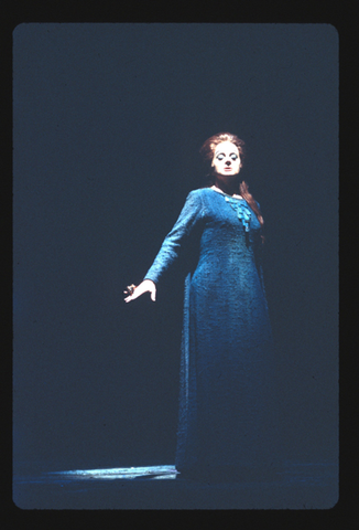 Berit Lindholm (Brünnhilde), Götterdämmerung, Richard Wagner. San Francisco Opera, 1972. Photographer: Carolyn Mason Jones/San Francisco Opera.