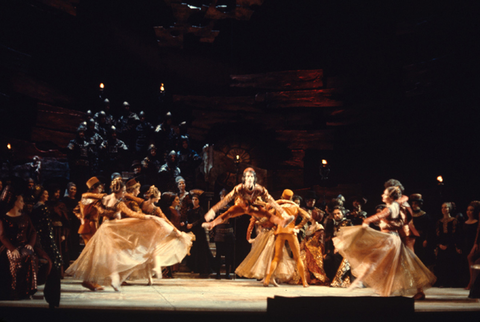 Ballet, Ensemble, La Favorita, Gaetano Donizetti. San Francisco Opera, 1973. Photographer: Carolyn Mason Jones/San Francisco Opera.