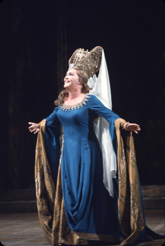 Leonie Rysanek (Elisabeth), Tannhäuser, Richard Wagner. San Francisco Opera, 1973. Photographer: Carolyn Mason Jones/San Francisco Opera.