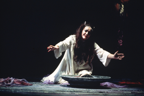 Leonie Rysanek (Salome), Salome, Richard Strauss. San Francisco Opera, 1974. Photographer: Ron Scherl/San Francisco Opera.