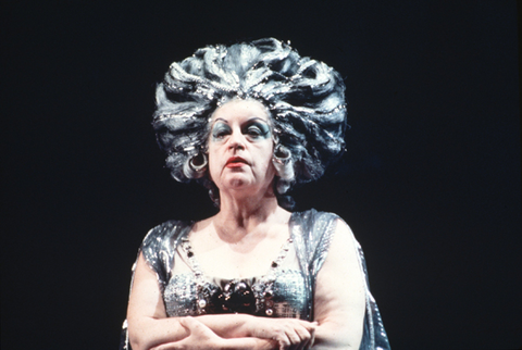 Astrid Varnay (Herodias), Salome, Richard Strauss. San Francisco Opera, 1974. Photographer: Ron Scherl/San Francisco Opera.