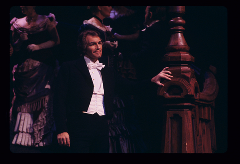 William Lewis (Frank Sargent), Chorus, Angle of Repose, Andrew Imbrie. San Francisco Opera, 1976-77. Photographer: Greg Peterson/San Francisco Opera.