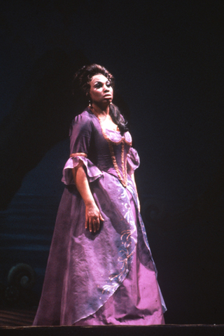 Leontyne Price (Prima Donna/Ariadne), Ariadne auf Naxos, Richard Strauss. San Francisco Opera, 1977. Photographer: Ron Scherl/San Francisco Opera.